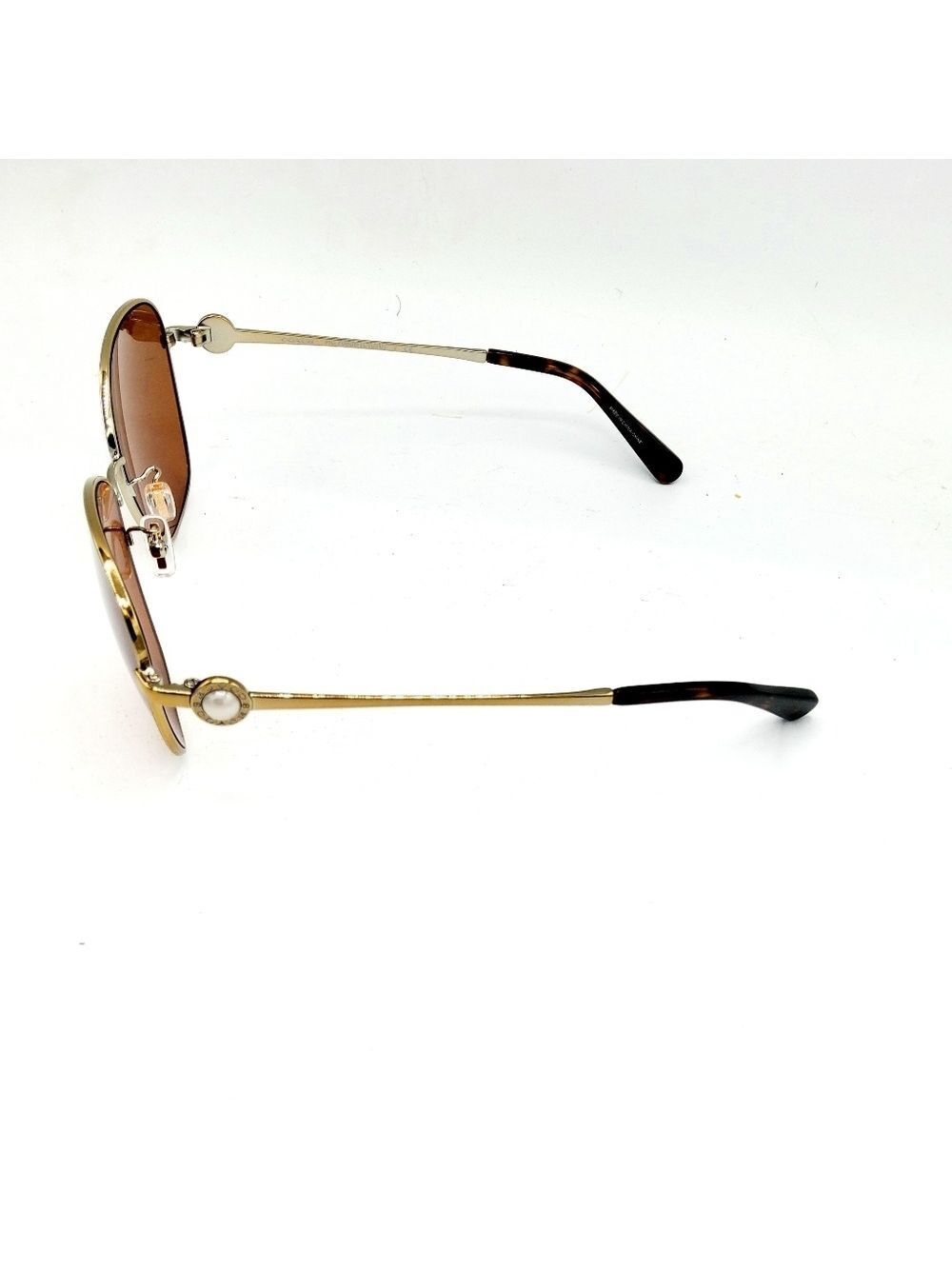 COACH PILOT BUTTERFLY SUNGLASSES LIGHT GOLD 56MM - Picture 6 of 8